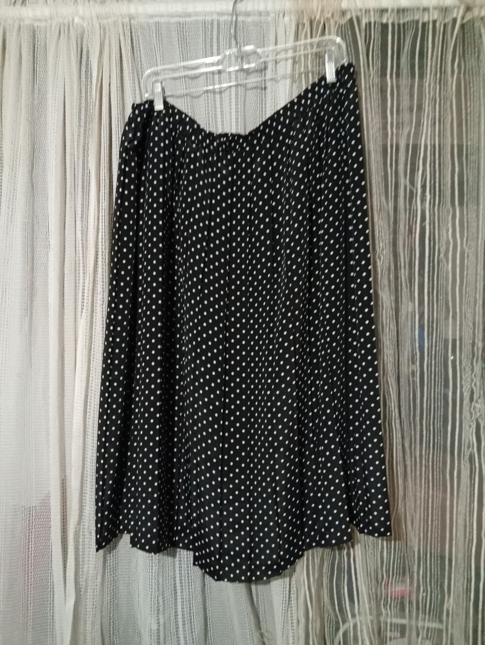 Women’s Black Polka Dot Skater Skirt